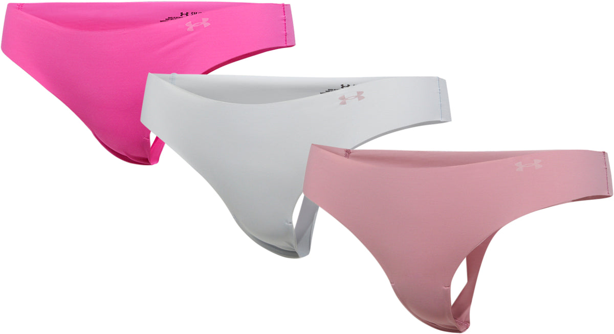 Under Armour PURE NO SHOW THONG 3 PACK - Thong - star light