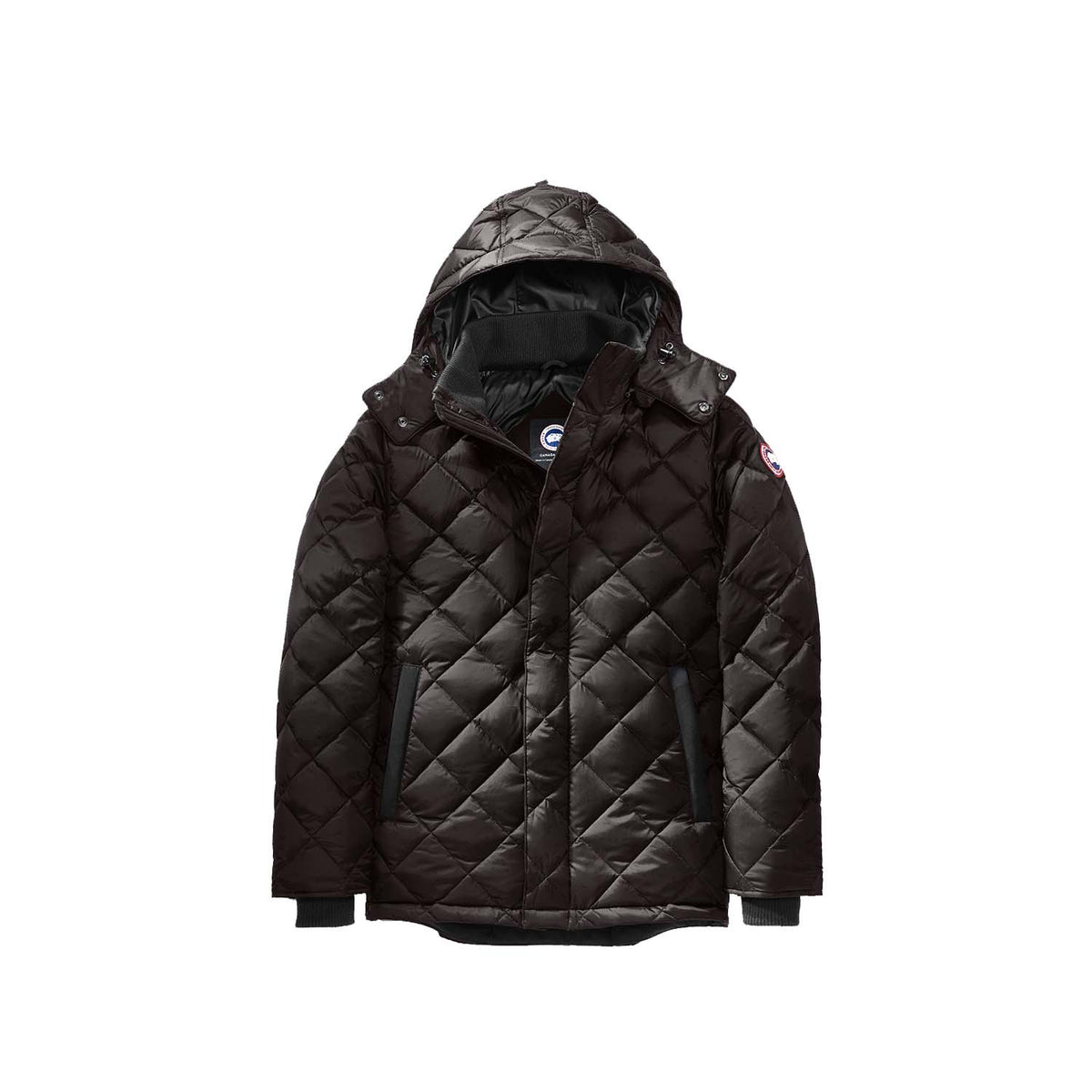 Canada goose hendriksen coat black clearance label