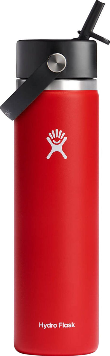 Hydro Flask Wide Mouth Water Bottle With Flex Straw Cap 24 Oz Altitude Sports