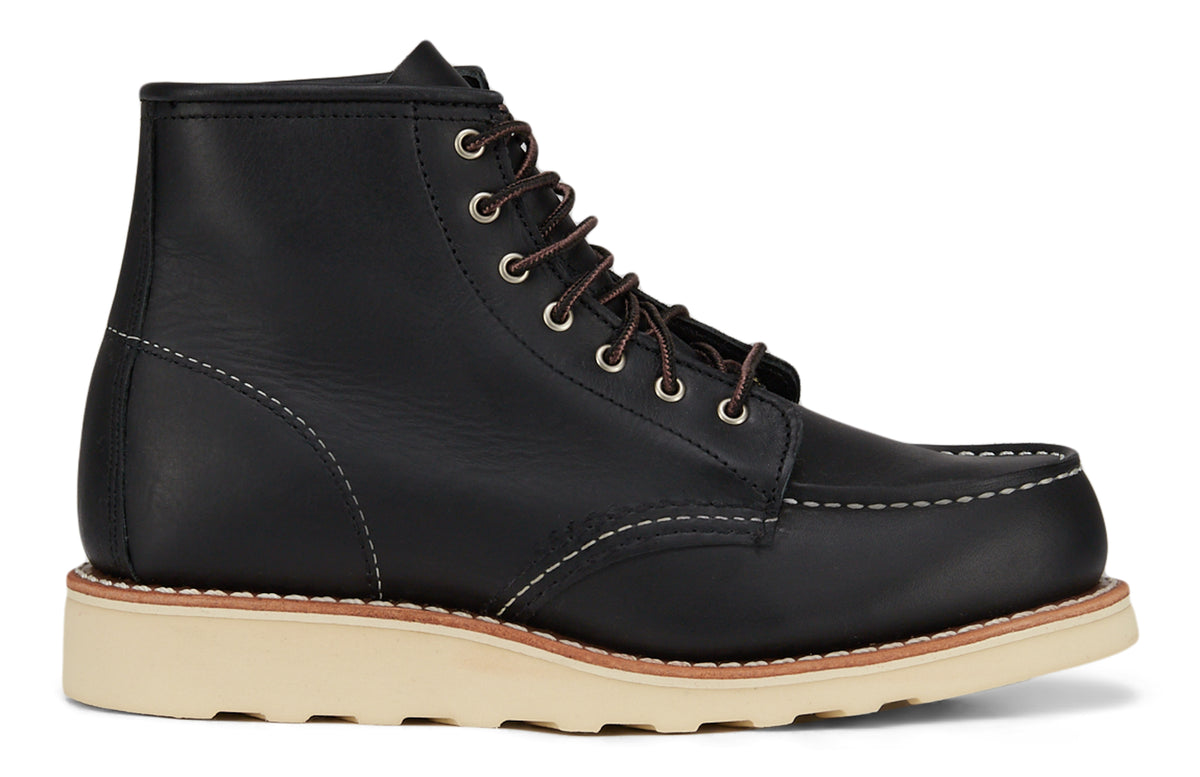 Red Wing Shoes 6-inch Classic Moc Black Boundary Leather Boots