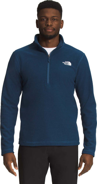 All In Motion Men's Zip Front Hoodie Sweatshirt Fine Line Navy Blue Size L
