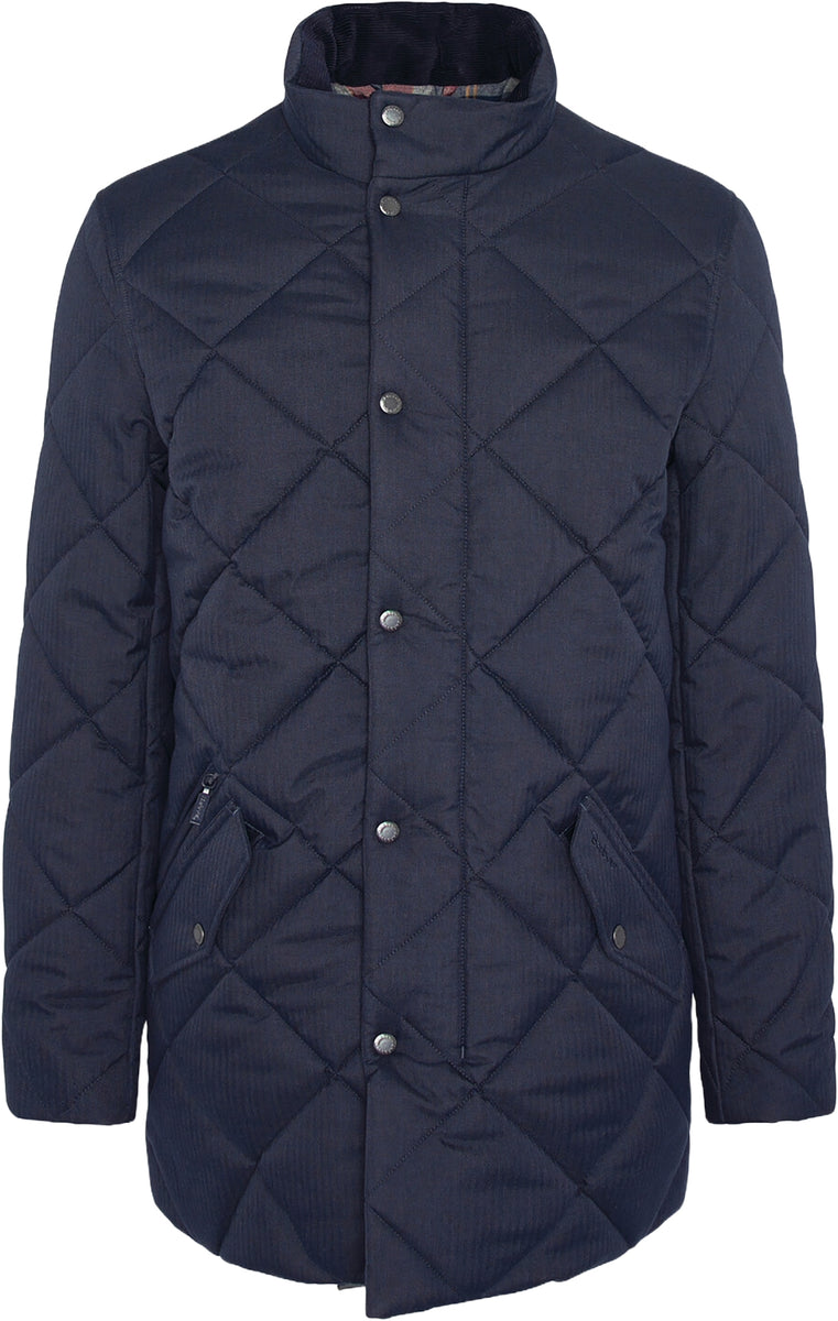 Navy blue clearance barbour jacket mens