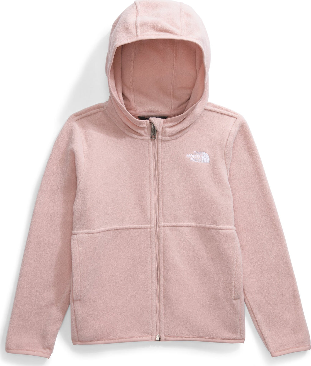 The North Face Youth Girls Denali Jacket Fleece Full Zip Pink Gray L