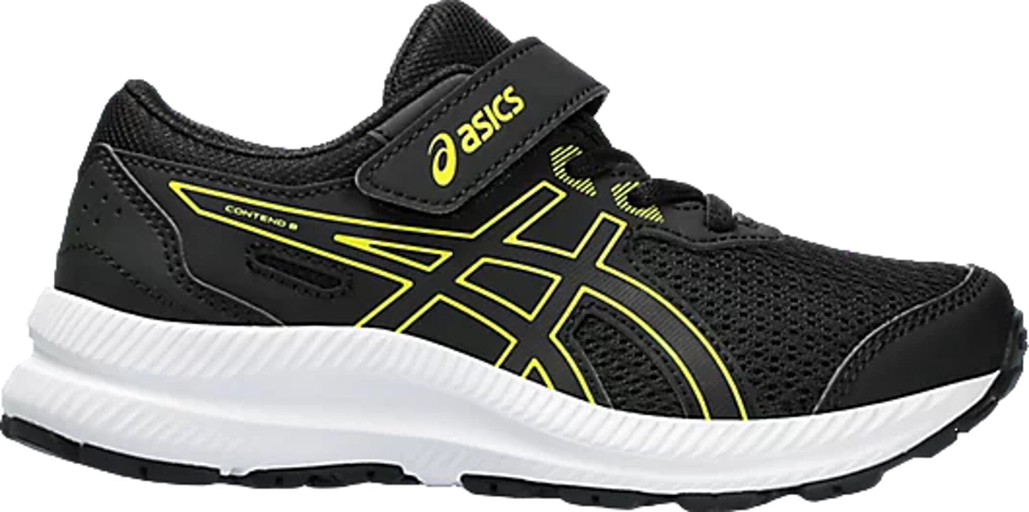 Black asics hot sale school shoes