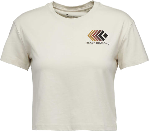 Black Diamond Faded Crop Short Sleeve Tee - Women's