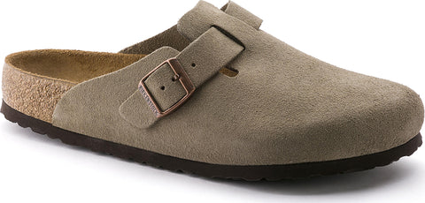 Birkenstock Boston Soft Footbed Suede Leather Mules [Narrow] - Unisex