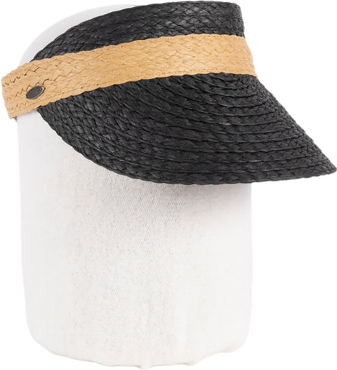 Canadian Hat Vero Braided Straw Bicolor Visor - Unisex