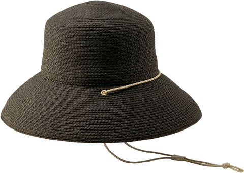 Canadian Hat Caroline Large Flat Top Cloche Hat with Cord - Unisex