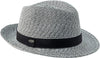 Canadian Hat Fulie Trilby Fedora Hat with grosgrain Ribbon - Unisex - Blue
