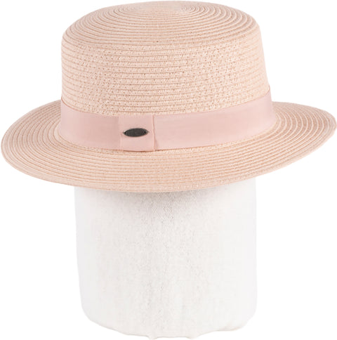 Canadian Hat Birba Color Blocked Boater Hat - Women's