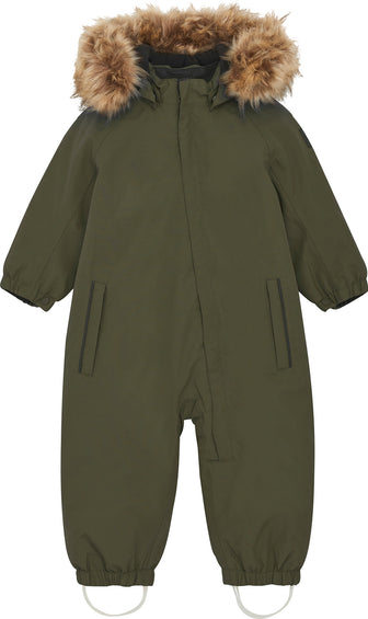 Color Kids Coverall with Fake Fur Detachable Hood - Kids