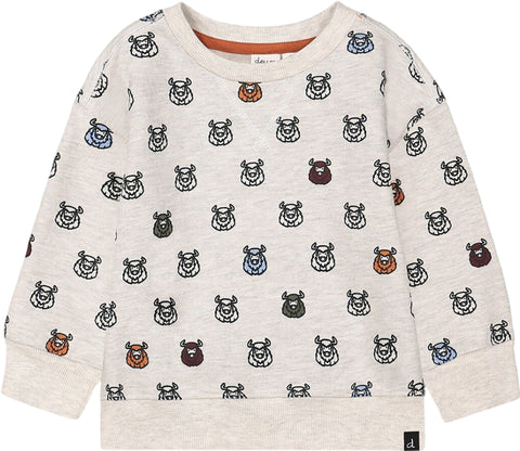 Deux par Deux Allover Buffalo Printed Sweatshirt - Big Boys