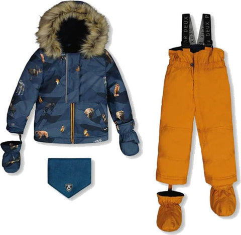 Deux par Deux Two Piece Snowsuit Printed - Kids