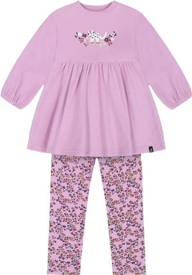 Deux par Deux Tunic and Printed Legging Set - Little Girl