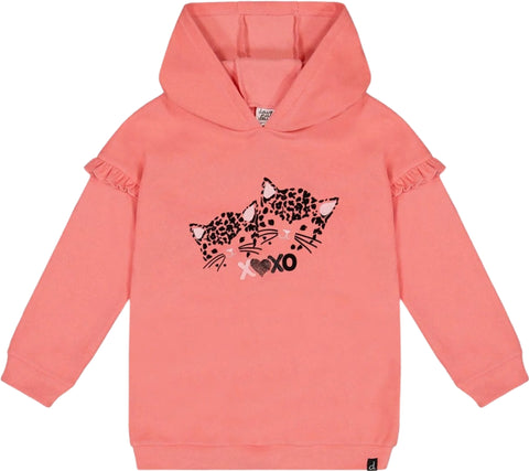 Deux par Deux Super Soft Hooded Tunic with Frill - Big Girl