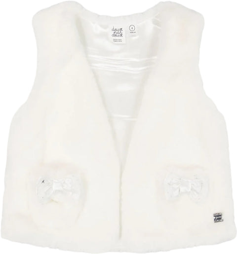 Deux par Deux Faux Fur Vest - Big Girl