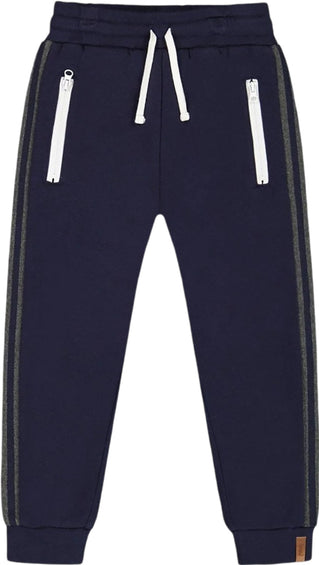 Deux par Deux Fleece Sweatpants with Contrast Side Rib - Big Boy