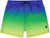 Deux par Deux Printed Swim Trunks - Big Boy - Green Blue Gradient