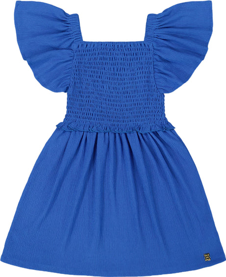 Deux par Deux Textured Smocked Dress - Little Girl