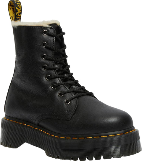 Dr. Martens Jadon Faux Fur Lined Leather Platform Boots - Unisex