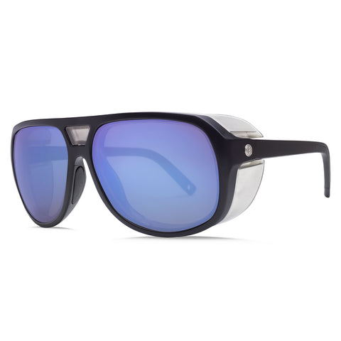 Electric Stacker Sunglasses - Matte Black - OHM Polarized Blue Lens - Men's