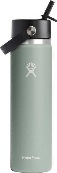 Hydro Flask Wide Mouth Water Bottle with Flex Straw Cap 710ml