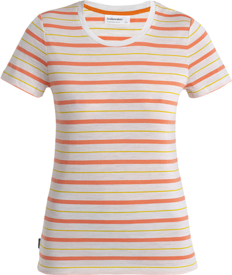 icebreaker Wave Merino Short Sleeve Stripe T-Shirt - Women's