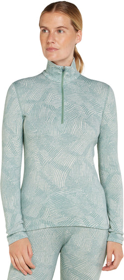 icebreaker Merino 260 Vertex Frozen Forms Long Sleeve Half Zip Thermal Top - Women's