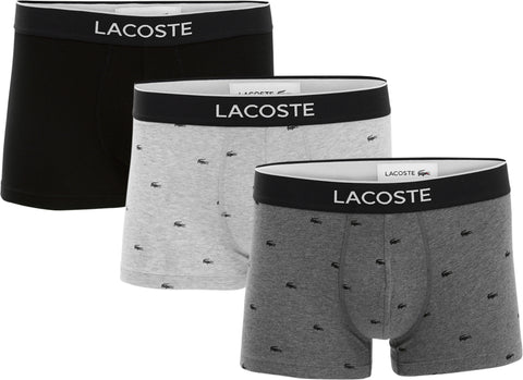 Lacoste 3-Pack Cotton Jersey Trunks - Men's