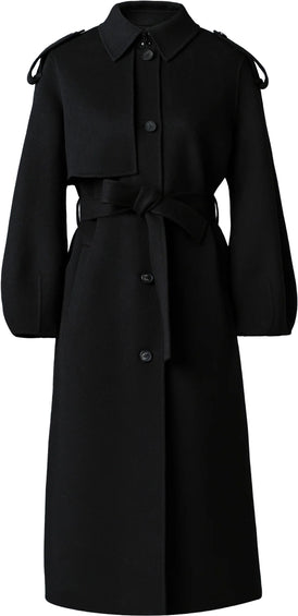 Mackage Ceyla Double-Face Wool Coat with Sash Belt - Women's