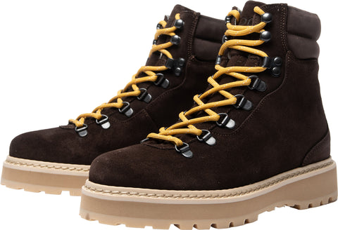 Mono Hiking Grained Leather Shearling Lining Hiking Boots - Men's