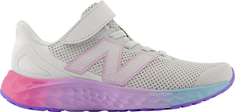 New Balance Fresh Foam Arishi v4 Bungee Lace with Top Strap Running Shoes  - Kid