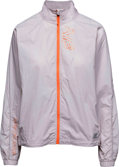 New Balance Printed Impact Run Light Pack Jacket - Women's