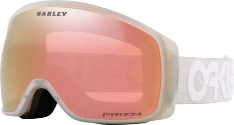 Oakley Flight Tracker M Goggles - Matte Cool Grey - Prizm Rose Gold Iridium Lens 