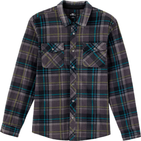 O'Neill Glacier Plaid Superfleece Long Sleeve Woven Shirt - Men's