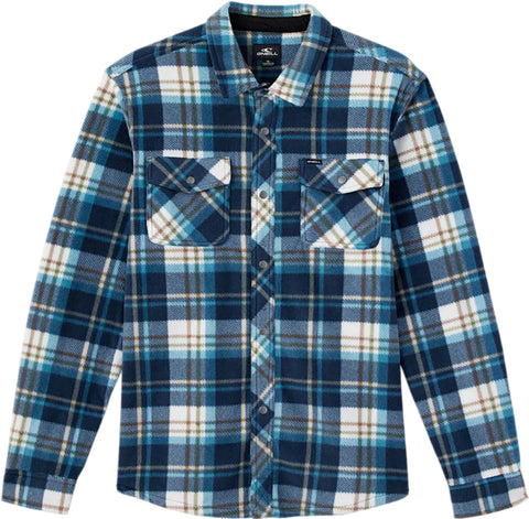 O'Neill Glacier Plaid Superfleece Long Sleeve Shirt - Boys