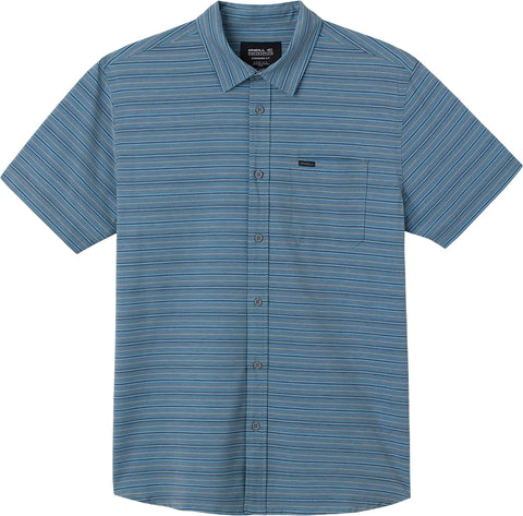 O'Neill TRVLR UPF Traverse Stripe Short Sleeve Button-Up Shirt - Men's