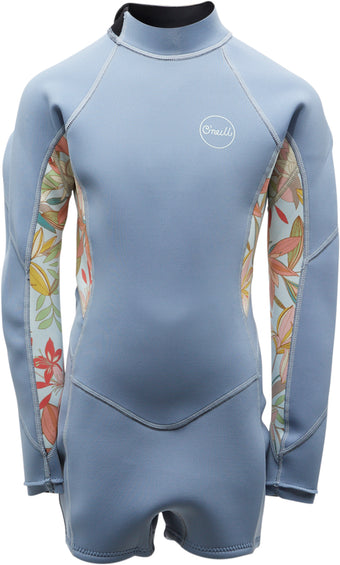 O'Neill Wetsuits, LLC Bahia 2/1Mm Back Zip L/S Surf Suit - Girl's