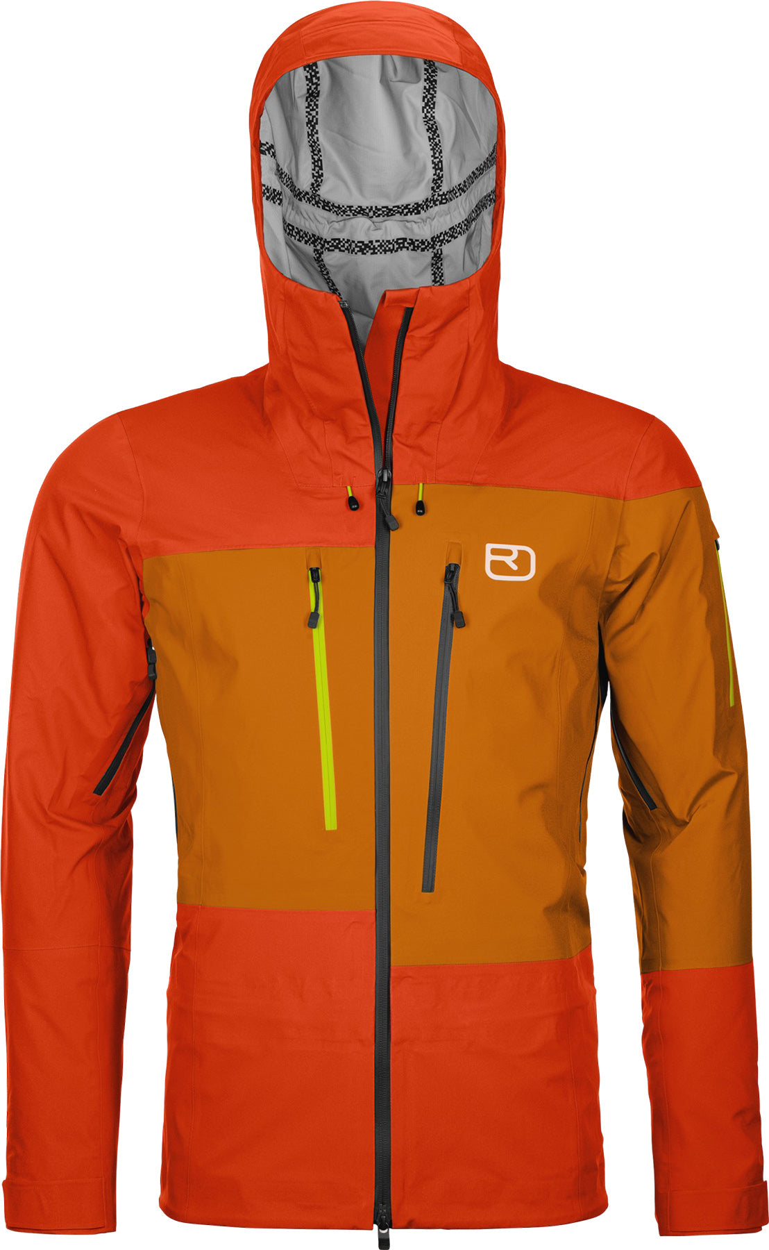 Orange shell jacket store