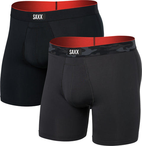 SAXX Multi-Sport Mesh Performance 2 Pack Boxer Brief with Fly 6