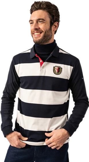 Saint James Pierrot Rugby-Style Striped Polo - Men's