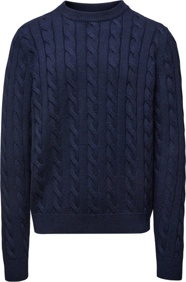 Vallier Dalston Midweight Merino Cable Knit Sweater - Unisex