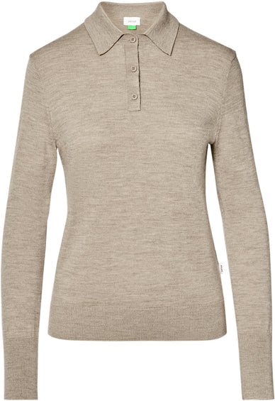 Vallier Alvalade Lightweight Long-Sleeve Merino Knit Polo - Women's