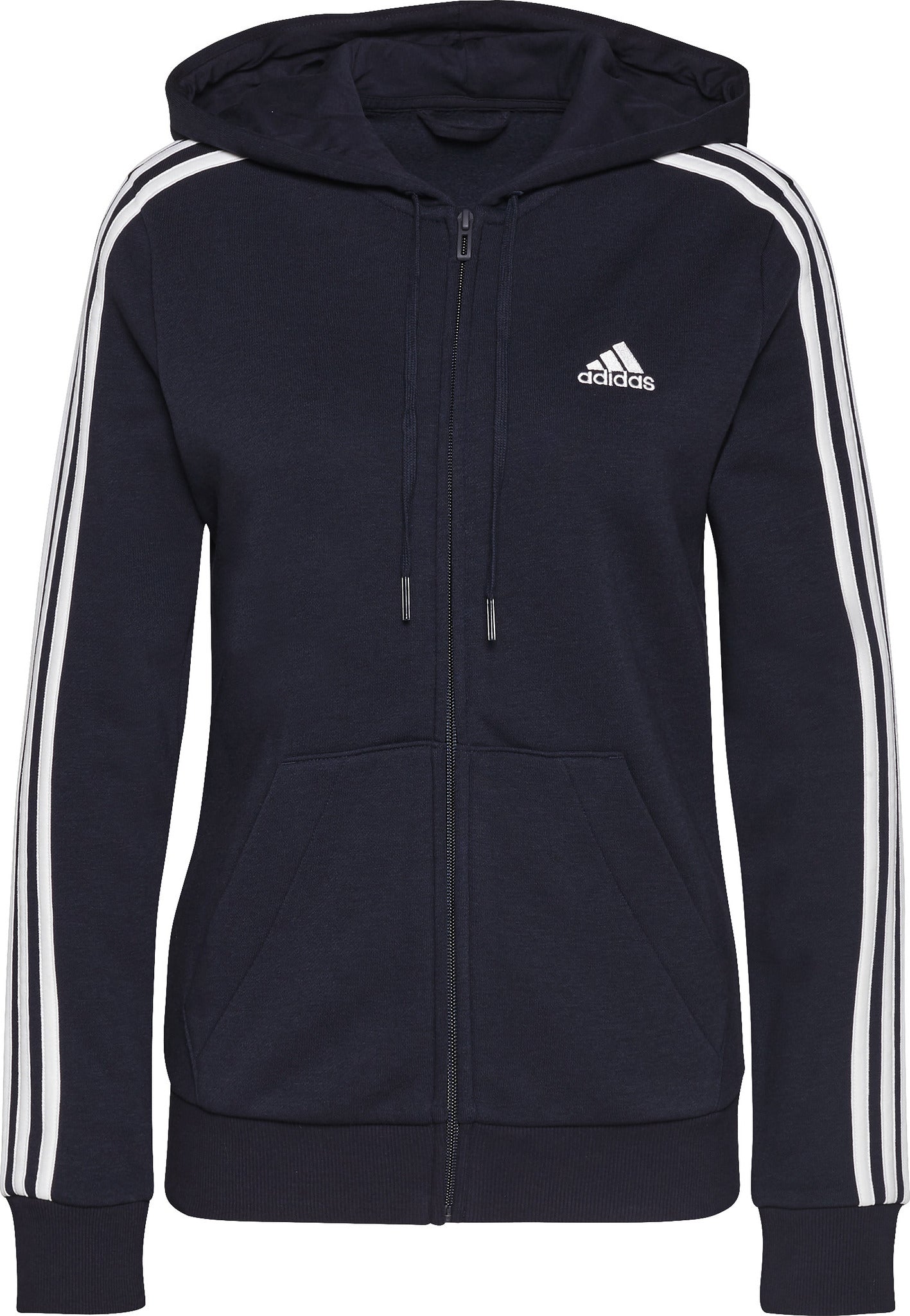 Adidas Essentials Fleece 3 Stripes Full Zip Hoodie Womens Altitude Sports 8949