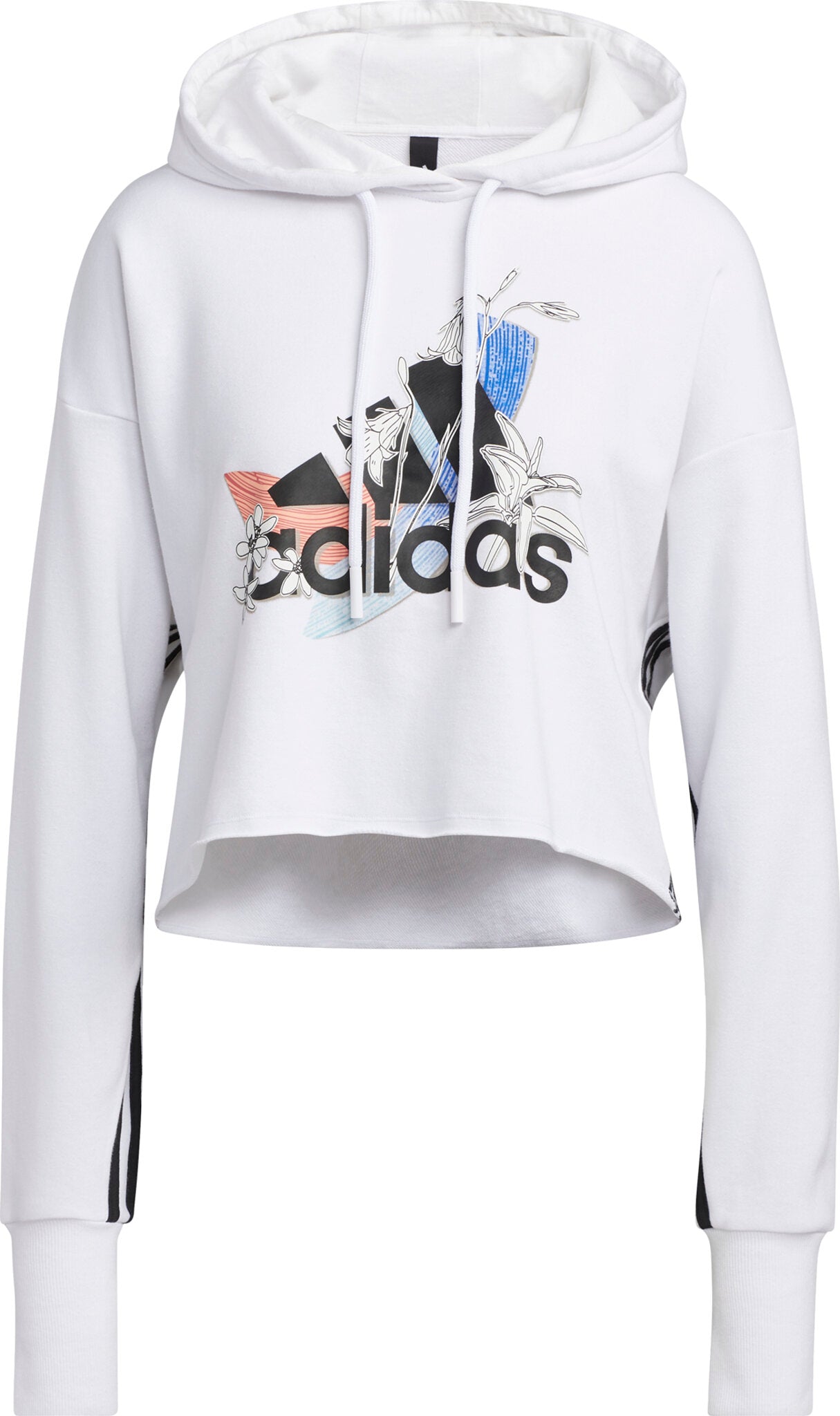 adidas cropped graphic hoodie