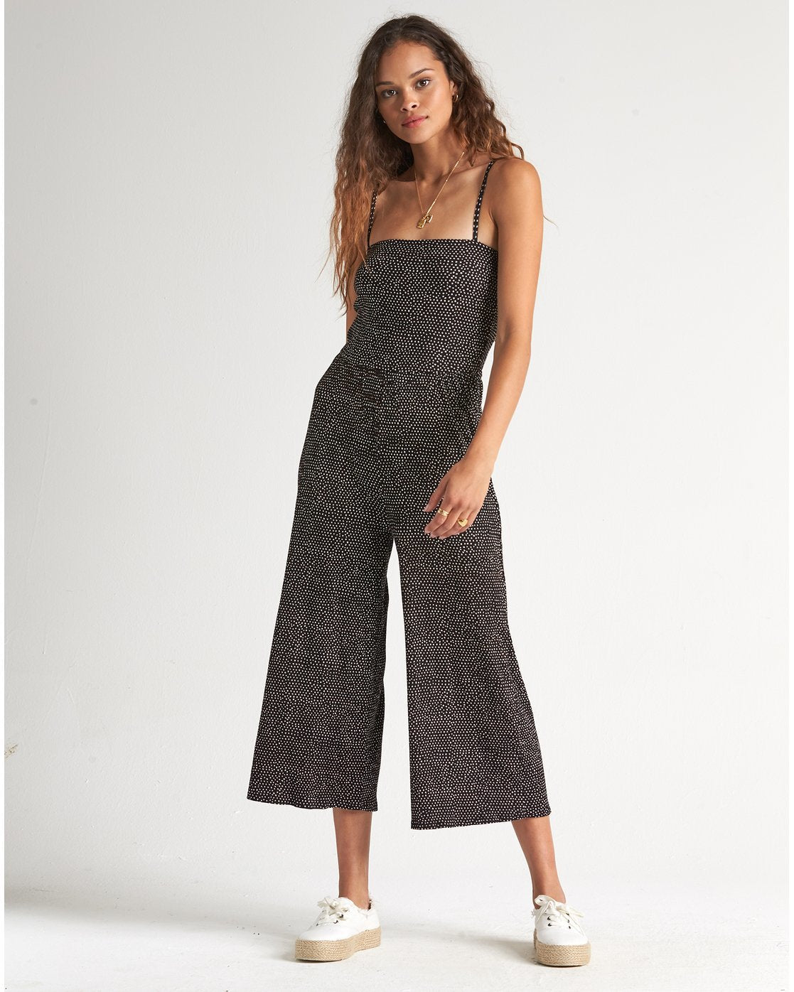 Billabong polka store dot jumpsuit