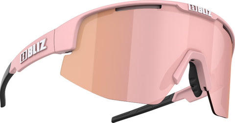 Bliz Matrix Sunglasses - Matt Powder Pink - Brown With Rose Multi Lens - Unisex