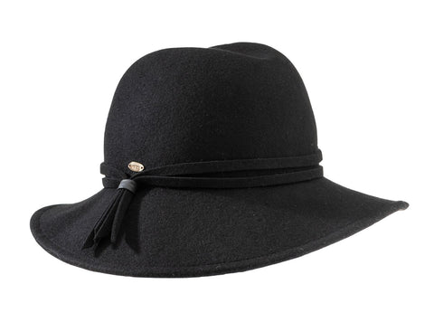 Canadian Hat Waverly Hat Waterproof Felt Fedora With Tassel - Women's