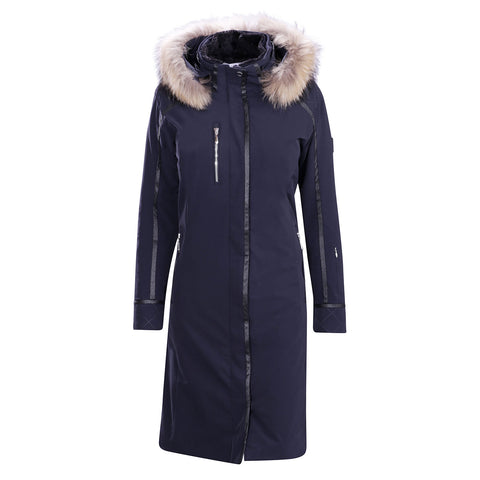 Descente Women's Quebec insulated Long Coat with Fur