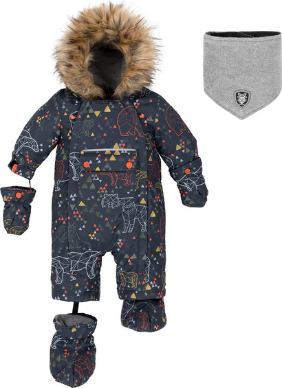 Deux par Deux Printed Ursa Major 1-Piece Snowsuit - Baby Boy